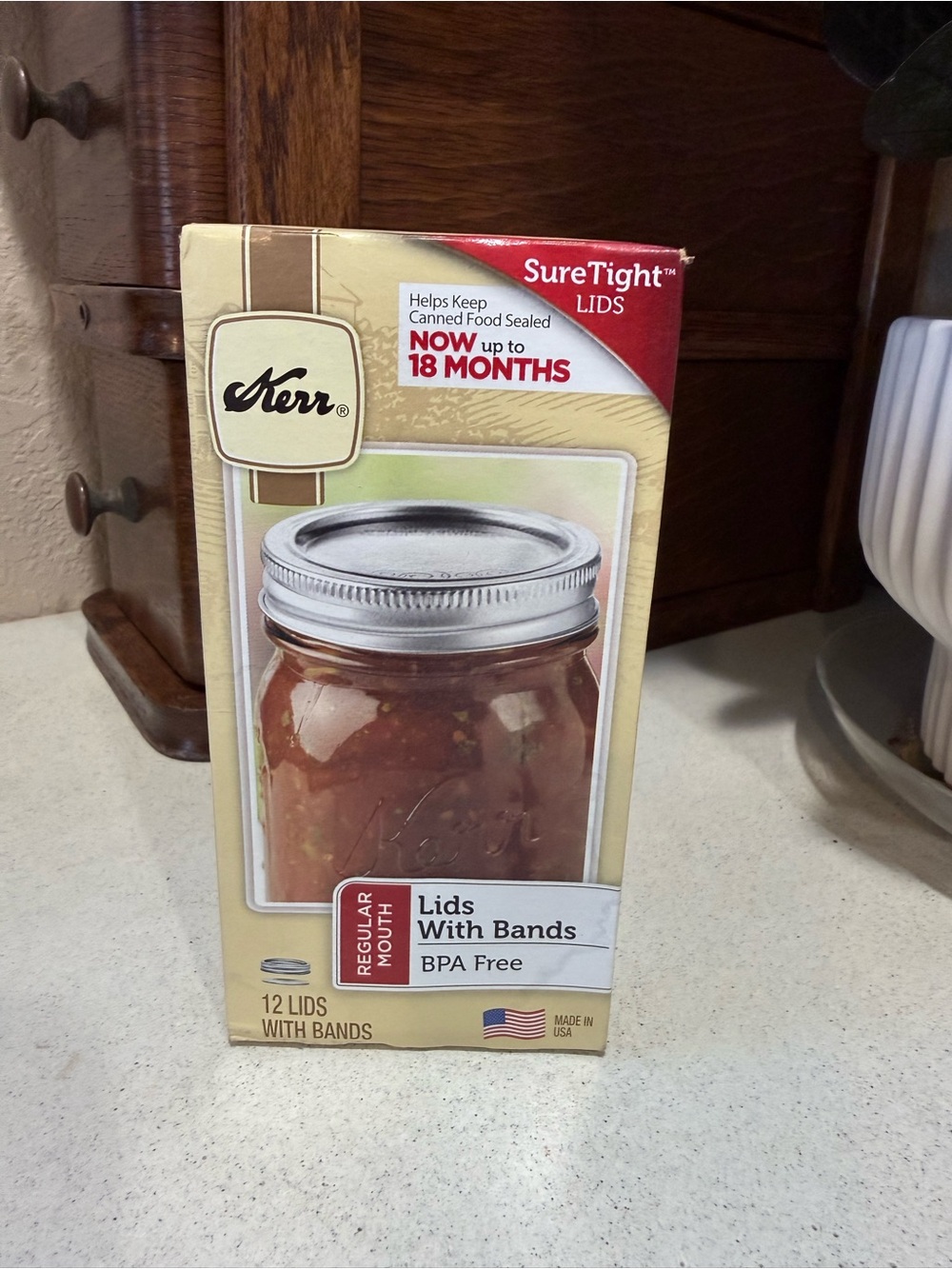 Kerr SureTight Mason Jar Lids with Bands - Picture 2 of 6